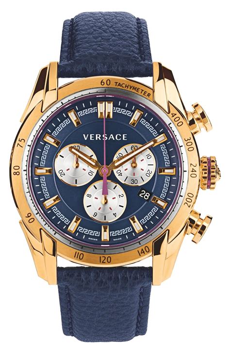 quartz chronograph Versace watch men